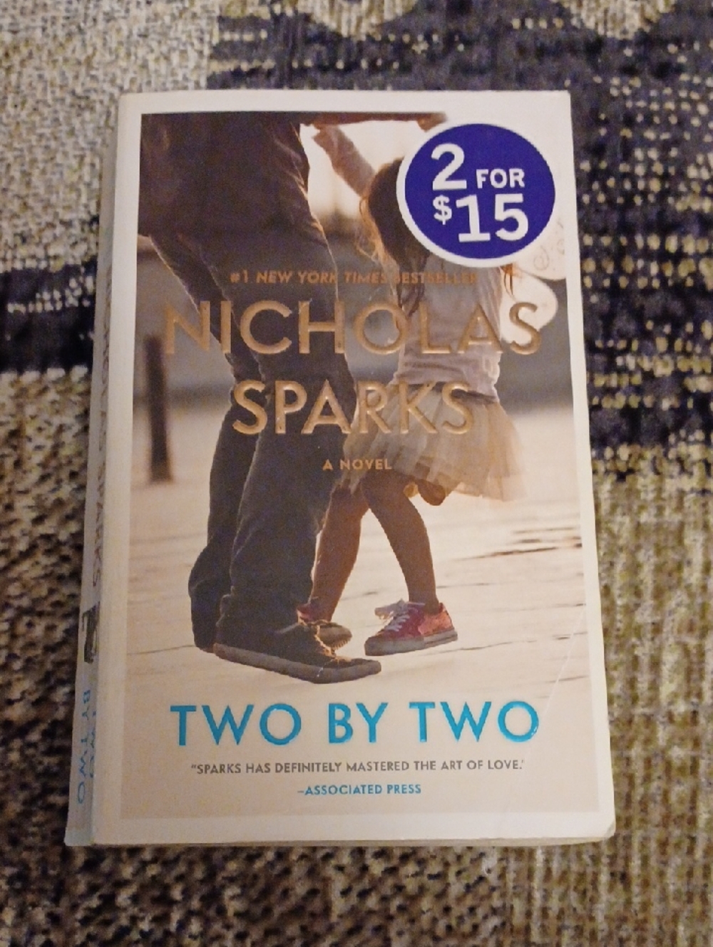 $4 Add-on Nicholas Sparks "Two by Two" - Paperback Book
